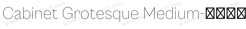 Cabinet Grotesque Medium字体转换